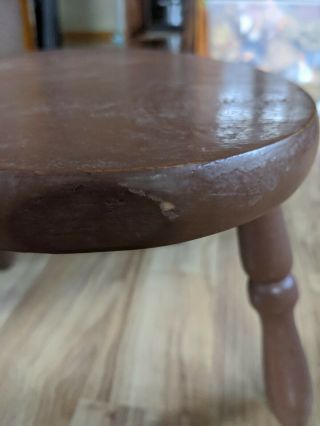 Vintage Wooden Small Foot Stool 3