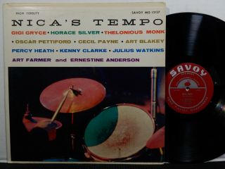 Nica’s Tempo Lp Savoy Mg 12137 Mono Dg 1959 Jazz Gryce Blakey Monk Silver Farmer
