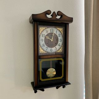 Vintage Centurion 35 Day Wind - Up Chiming Wall Clock 24” X 11” - Wonderful Shape