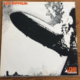 Led Zeppelin Debut Album Uk Lp 588171 Plum Grey Stripe