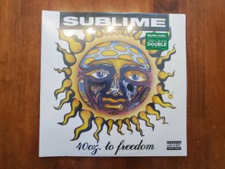 Rare Unreleased Sublime 40oz To Freedom Vinyl Lp W/green Sticker Skunk Records