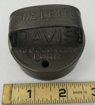 Rare Antique Tin Advertising Davis Best None Better Biscuit Cutter Early 1900 
