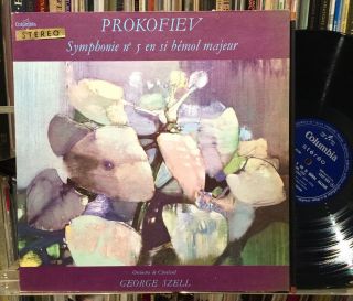 Prokofiev Symphony No 5 George Szell Columbia Stereo Ed1 Saxf 989 Nm