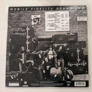 The Allman Brothers Band At Fillmore East Mobile Fidelity And