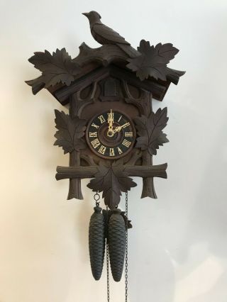 Vintage Antique Black Forest Cuckoo Clock Germany