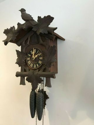 Vintage Antique Black Forest Cuckoo Clock Germany 2