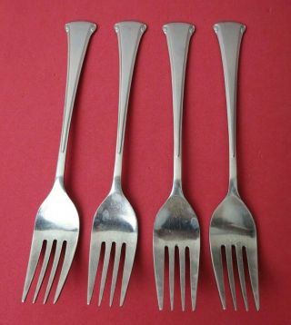 4 Dinner Forks Towle Aurora Stainless Supreme Cutlery Japan 7 1/4 "