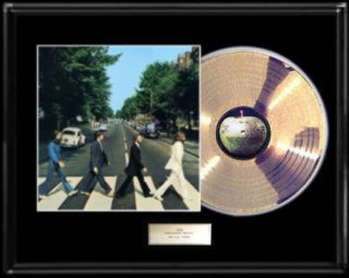 The Beatles Abbey Road Lp Album White Gold Silver Tone Record Non Riaa Award