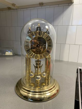 Vintage Elgin S.  Haller 400 Day Anniversary Skeleton Clock