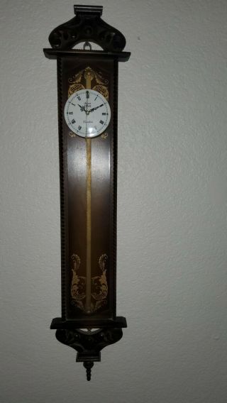 Unusual Anno 1750 Linden Saw Tooth Rack Gravity Wall Clock Made In Japan
