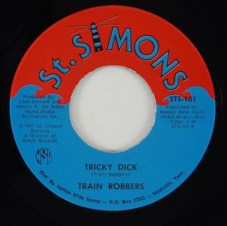 Train Robbers " Tricky Dick " Sweet Soul/funk 45 St.  Simons Hear