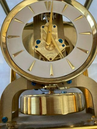 1950 ' s Jaeger LeCoultre Atmos (526 - 5) Perpetual Motion Mantle Clock As - Is 6