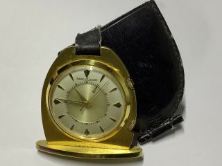 Antique Jaeger Lecoultre Memovox Travel Pocket Alarm Clock Swiss Made