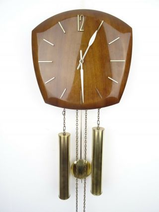 Junghans German Vintage Design Mid Century High Gloss 8 Day Retro Wall Clock
