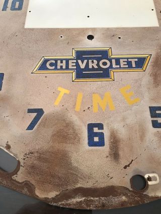 1950 ' s Chevrolet Dealership Lackner Neon Clock Face For Restoration 2