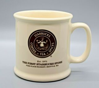 Starbucks Ceramic Coffee Tea Mug Cup First Store Pikes Place Market Seattle