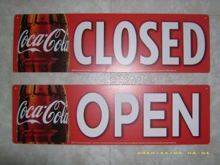 Coca - Cola Open/closed Window & Menu Board Reversible Sign