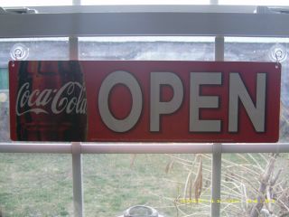 Coca - Cola Open/Closed Window & Menu Board Reversible Sign 2