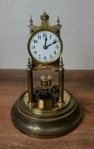 Gustav Becker 400 Day Anniversary Clock Or For Restoration