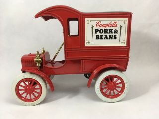 Ertl Campbells Soup Pork & Beans Truck Ford ' s First Delivery Truck Bank Numbered 2