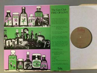 THE GUN CLUB - FIRE OF LOVE - 1981 US RUBY FIRST PRESS TIP - TOP NM 2