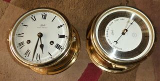 Schatz Royal Mariner Ships Clock And Barometer West Germany