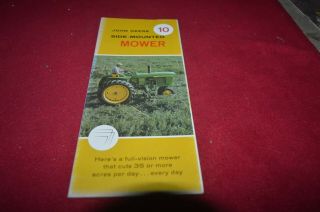 John Deere 10 Mower For 1960 Dealer 