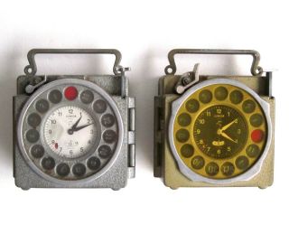 2 X Junior Naturel Antwerp Pigeon Racing Clock Reloj Palomas /