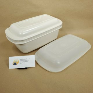 Tupperware Ultra 21 Microwave 2 Qt.  3 - Pc Loaf Pan 1745