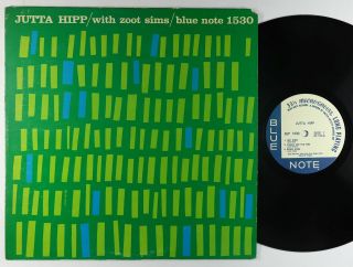 Jutta Hipp - With Zoot Sims Lp - Blue Note - Blp 1530 Mono Vg,