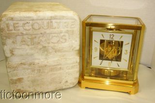 Vintage Lecoultre & Cie Atmos Cal.  528 - 8 Perpetual Motion Clock 261078 W/ Styro
