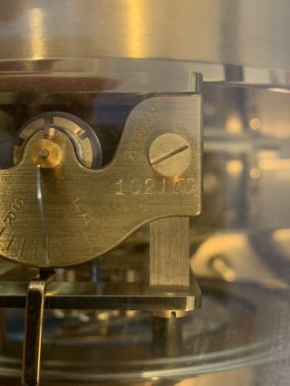 Vtg MCM 1950 ' s Jaeger - LeCoultre Atmos Perpetual Motion Clock 526 - 5 3