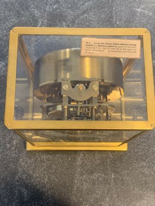 Vtg MCM 1950 ' s Jaeger - LeCoultre Atmos Perpetual Motion Clock 526 - 5 5