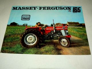 Prospectus Tracteur Massey Ferguson 165 Miii Brochure Tractor Traktor Prospekt