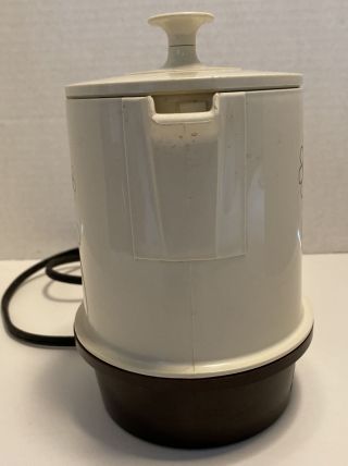 Vintage Regal Poly Perk Coffee Pot Percolator Floral Daisies 2 - 4 Cup 7503 Retro 2