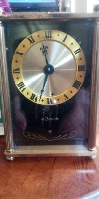 Vintage Jaeger Lecoultre 8 Day Musical Alarm Clock Reuge Music Box 59
