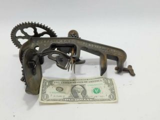 Antique Apple Peeler Made By Goodell Co.  Pat 1898 Antrim Nh Usa Cast Iron