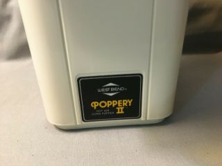 West Bend Poppery II 2 Hot Air Popcorn Popper Coffee Bean Roaster 1200 Wts 82102 2