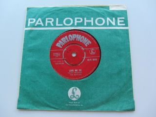 The Beatles 1963 Love Me Do Red Parlophone Zmt Tax Code