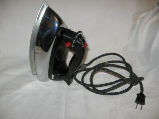 Vintage Sunbeam Electric Old Tim Iron Steam Ironmaster Model S - 4a