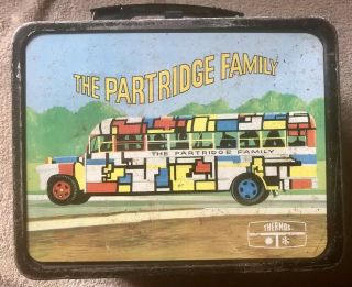 1971 King Seeley The Partridge Family Vintage Metal Lunch Box.  No Thermos
