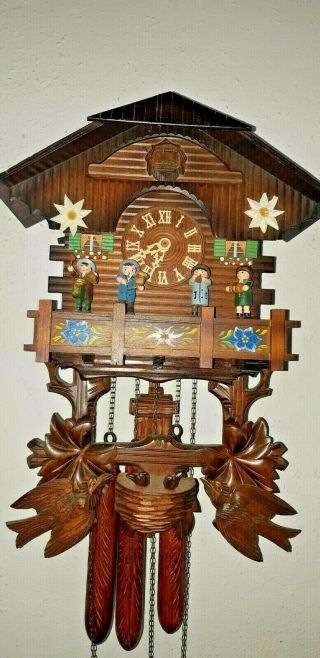 Cuckoo Clock With Symphony Black Forest Musical Carillon And 2 Melodie