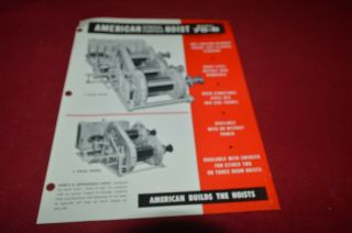 American Crane 70 - B General Purpose Hoist Brochure Fcca