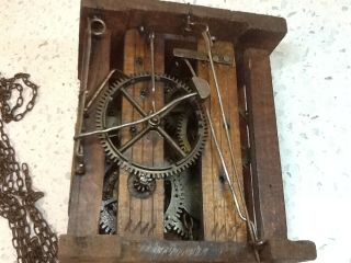 Vintage Wood Plated Cuckoo Clock Movement