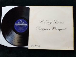 The Rolling Stones Beggars Banquet Lp Uk 1st Stereo Decca 1k/3k Ex