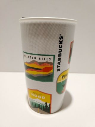 P1 Starbucks 2017 Oregon Travel Mug 12 Oz Ceramic Double Wall Coffee