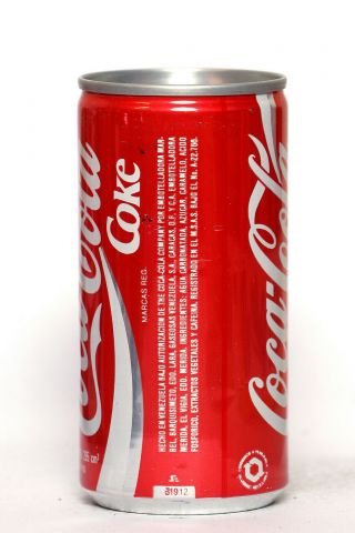 1990 Coca Cola can from Venezuela,  Italia ' 90 / Corea Del Sur (South Korea) 2