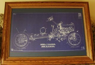 One Of A Kind 24 " X 36 " Blueprint Of A Ford Model T 1909 - 1927 Engineers Drawing