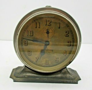 Vintage Ingraham Eight 8 Day Automatic Alarm Clock Not