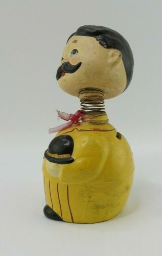 Vintage Nodder Coin Bank Bobble Head Doll Figure Vcagco Japan Man Yellow Suit 2